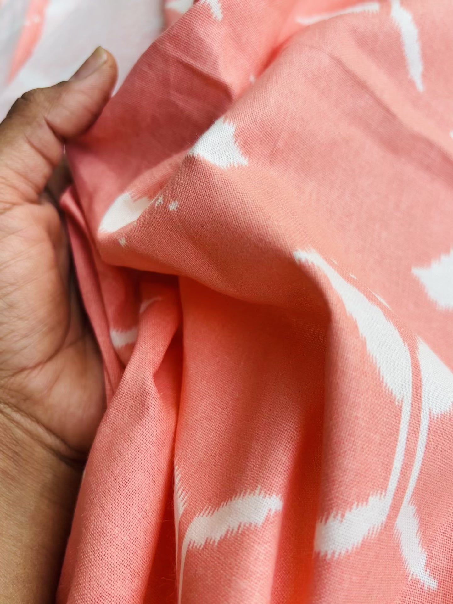 Peach Blossom Cotton Co-ord Set for Girls