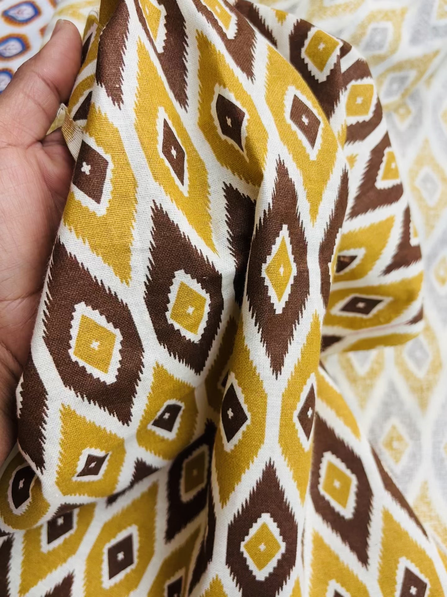 Stylish Diamond Print Cotton Co-ord Set