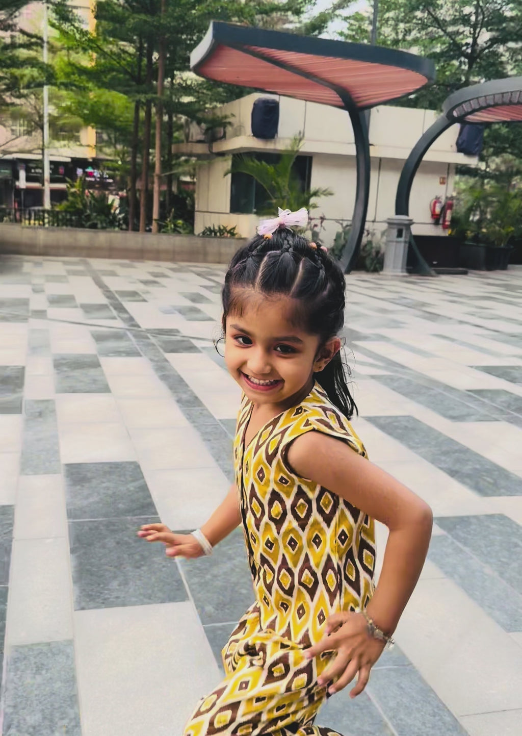 Stylish Diamond Print Cotton Co-ord Set